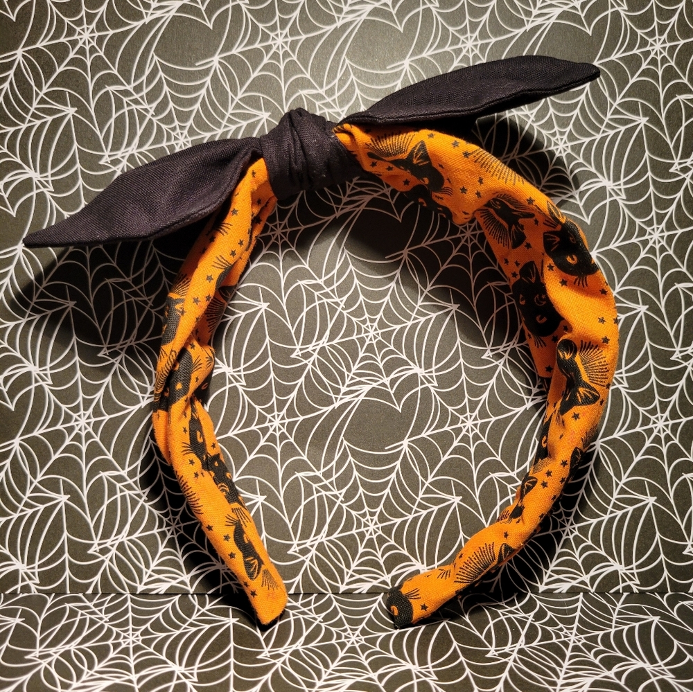 Halloween headbands black cat